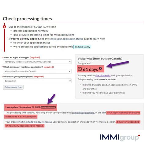 Check processing times .